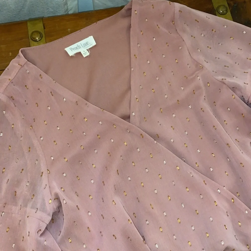 ‘Dusty Pink’ Blouse Bodysuit by Peach Love California - Picture 10 of 11